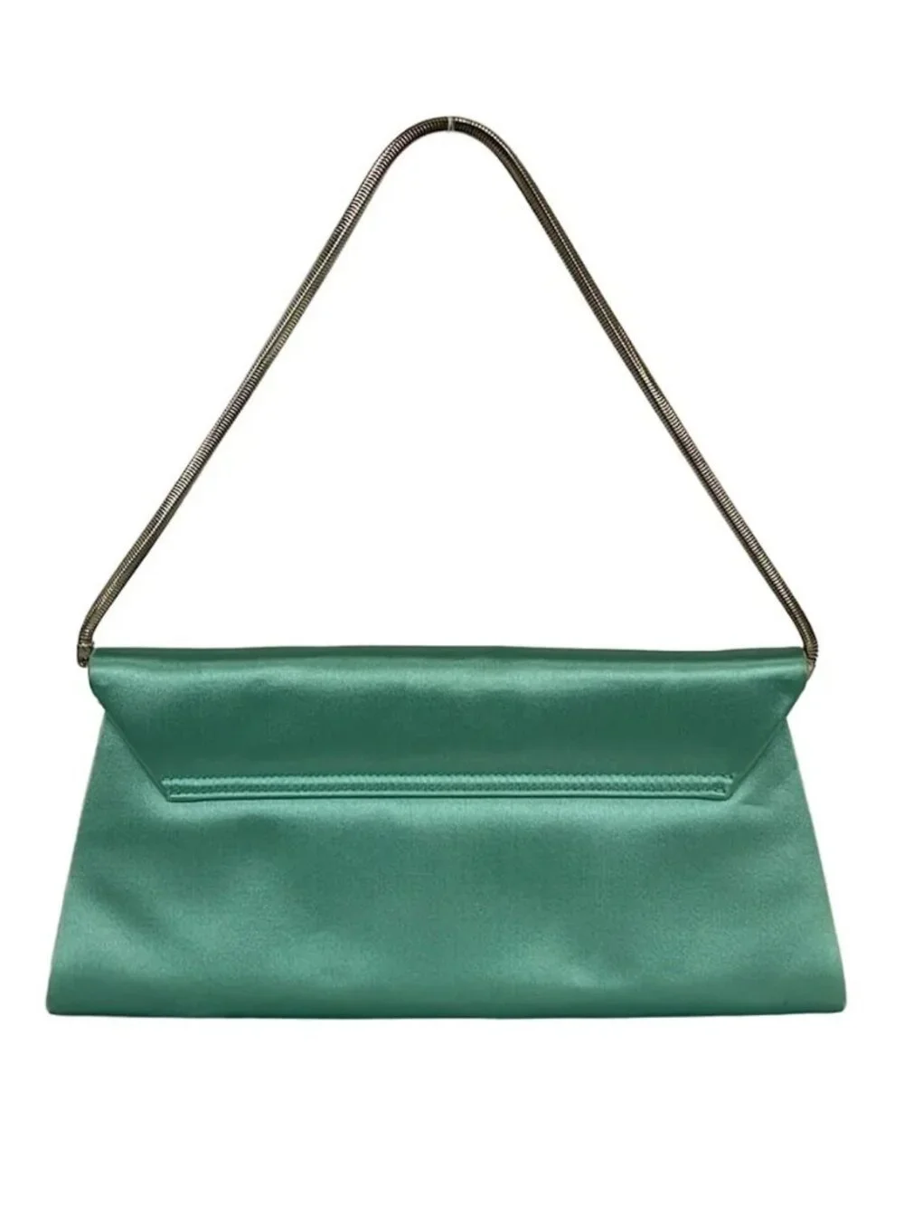 GIORGIOARMANI Green Satin Handbag